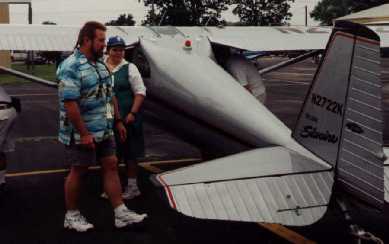 Ric and Sydney examine the immaculate Luscombe