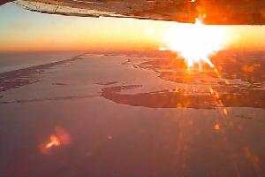 Sunset over Galveston