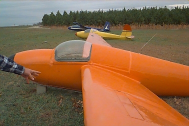 Gliders at the tiedowns